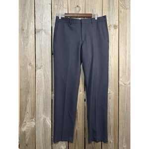 Nordstrom Tech-Smart Trim Fit Dress Pants 33x32 Blue  Stretch Performance Mens